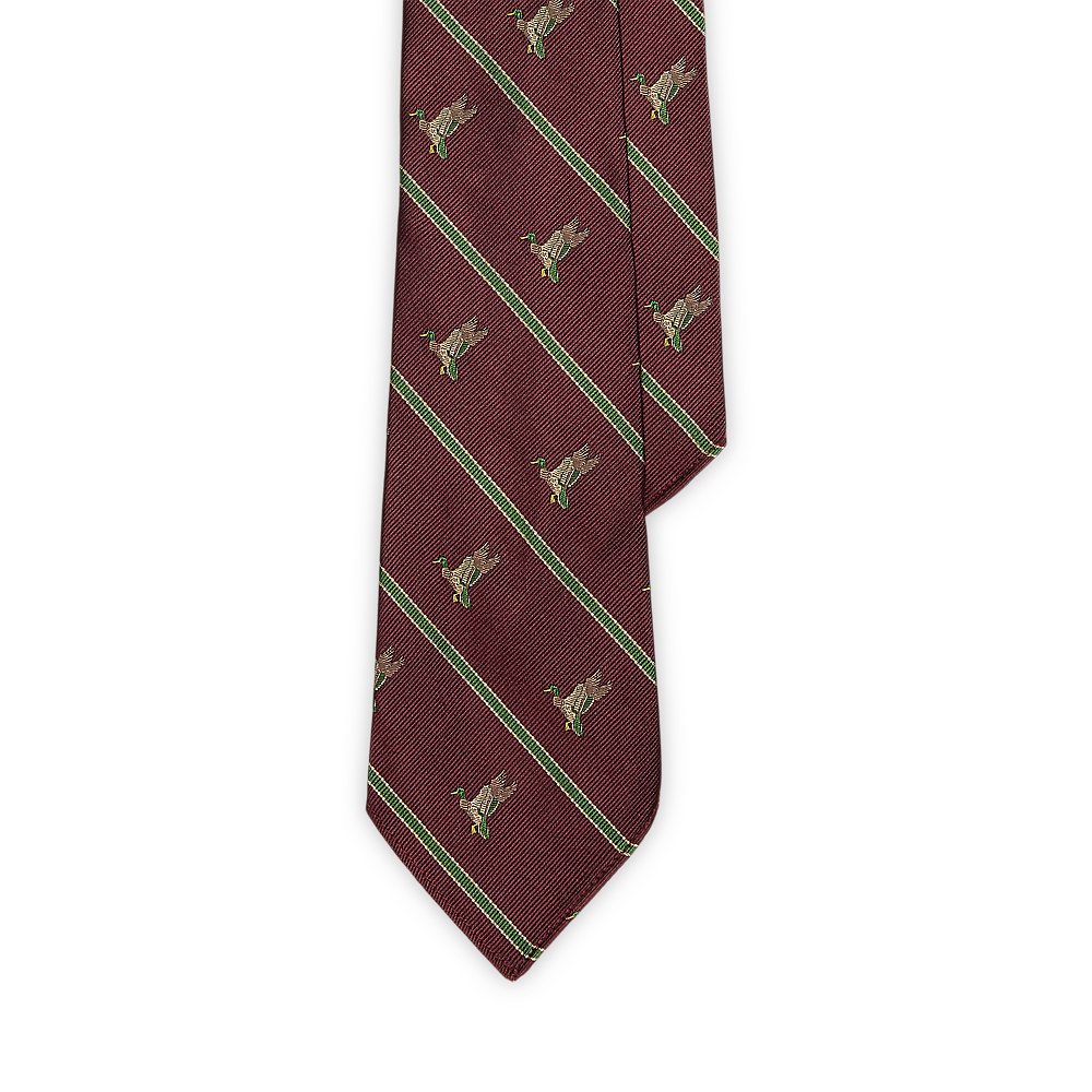 PRLVintage-Inspired Duck-Print Silk Tie /Kravata 712979763002