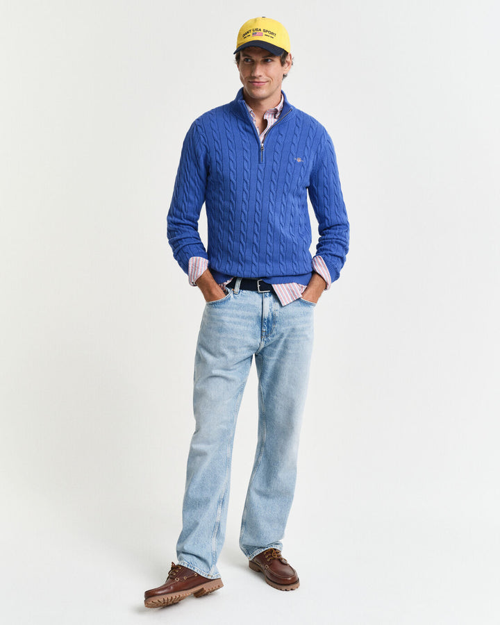 GANT Cotton Cable Half Zip/Pulover 8050603
