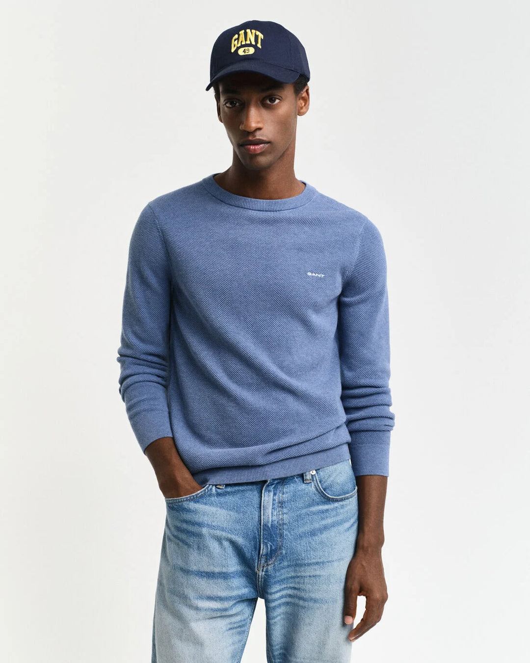 GANT Cotton Pique C-Neck/Pulover 8040521