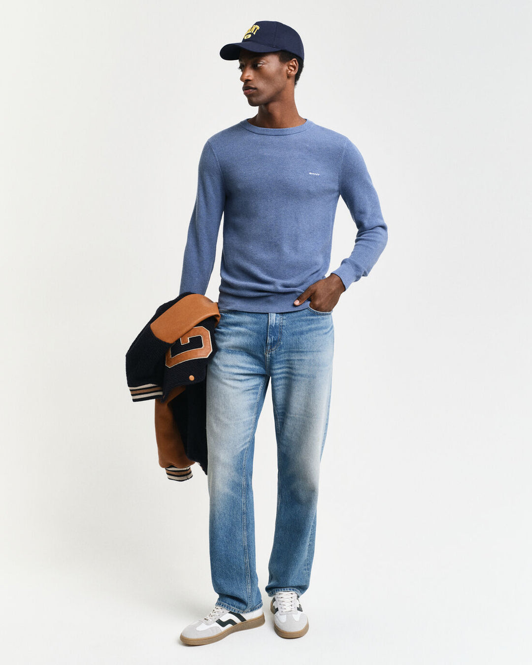 GANT Cotton Pique C-Neck/Pulover 8040521