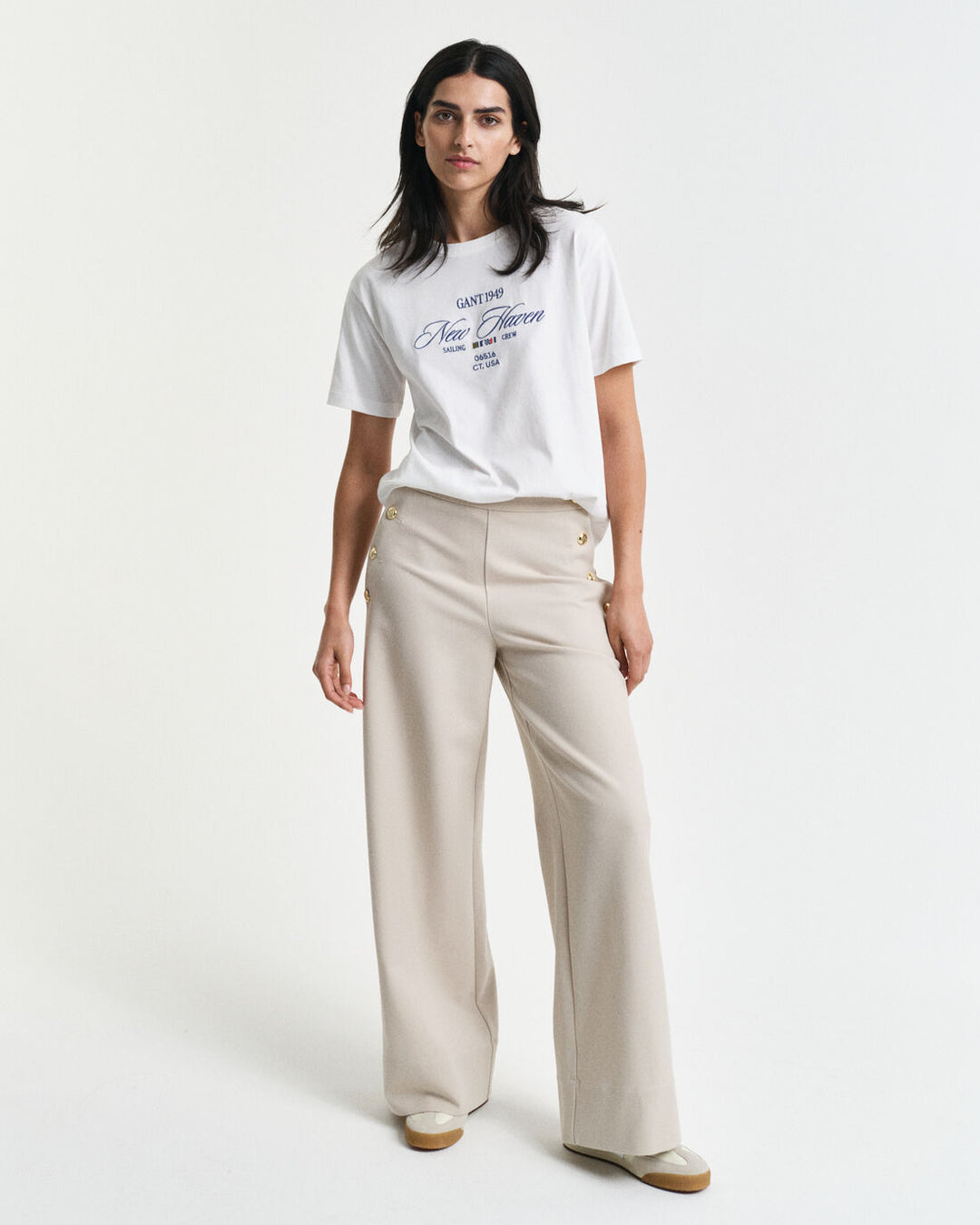 GANT Button High-Rise Pants/Hlače 4150358