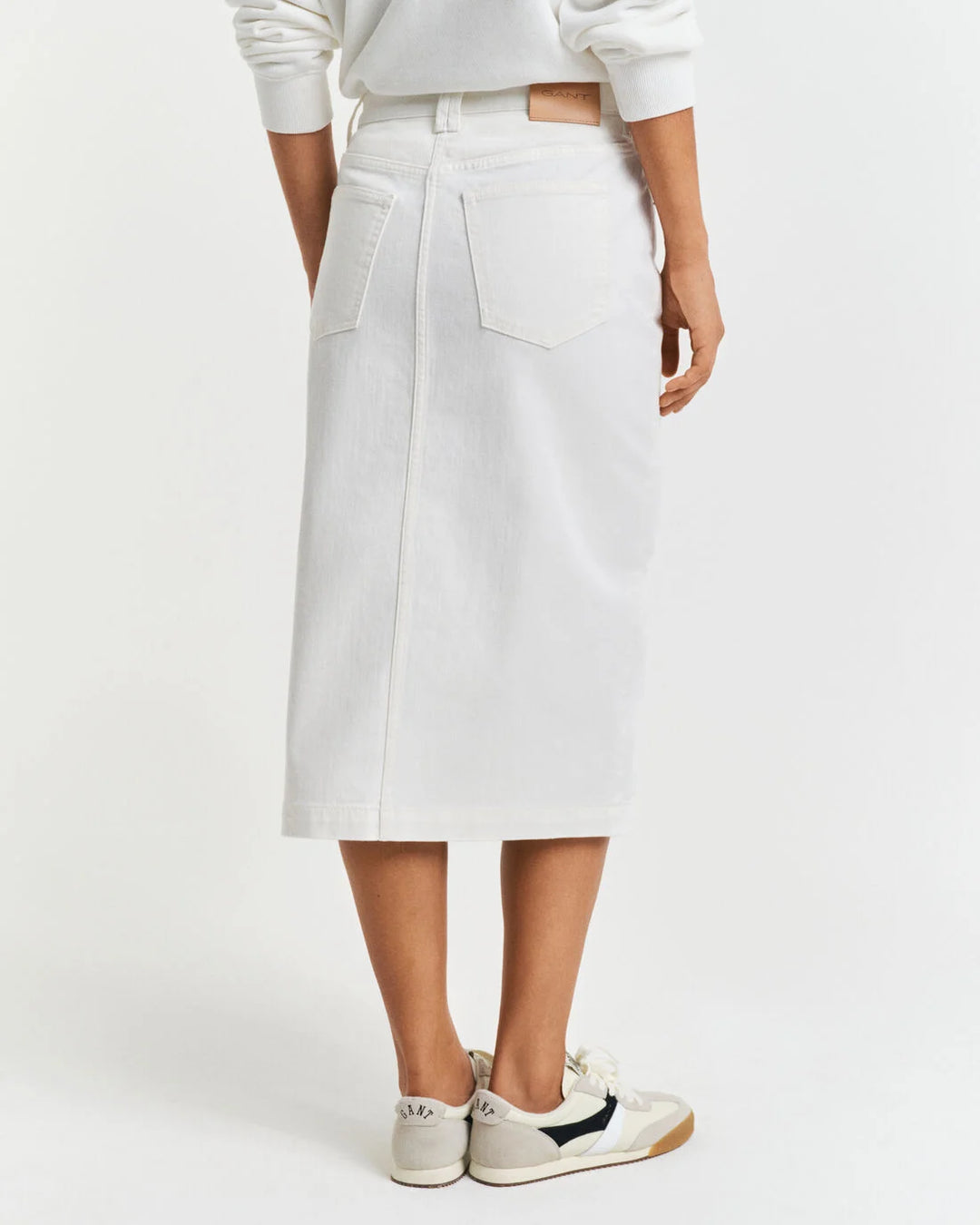 GANT Midi White Denim Skirt/Suknja 4400180