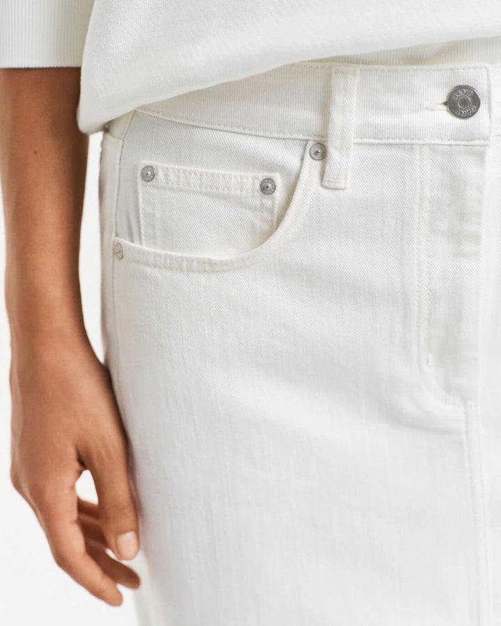 GANT Midi White Denim Skirt/Suknja 4400180
