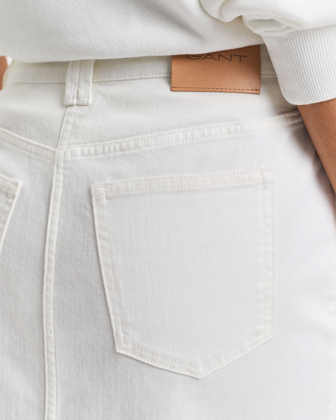 GANT Midi White Denim Skirt/Suknja 4400180