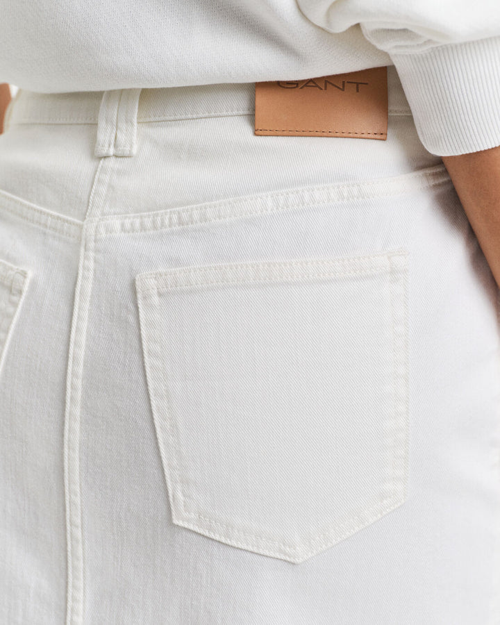 GANT Midi White Denim Skirt/Suknja 4400180