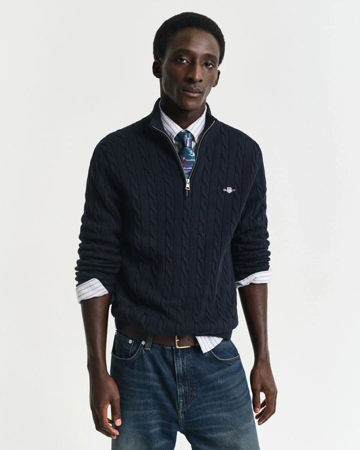 GANT Cotton Cable Half Zip/Pulover 8050603