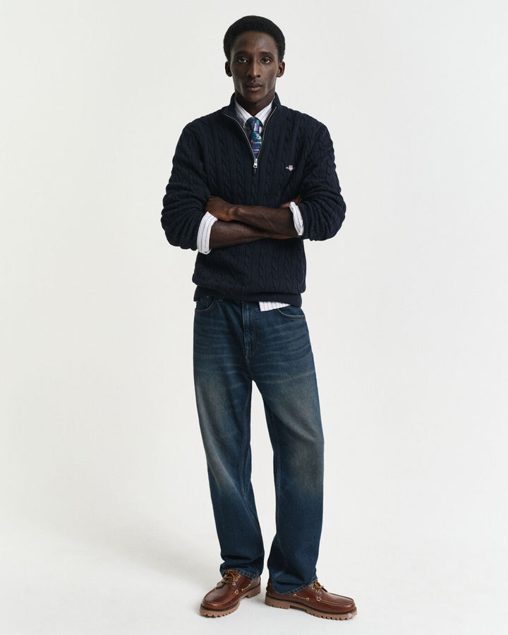 GANT Cotton Cable Half Zip/Pulover 8050603