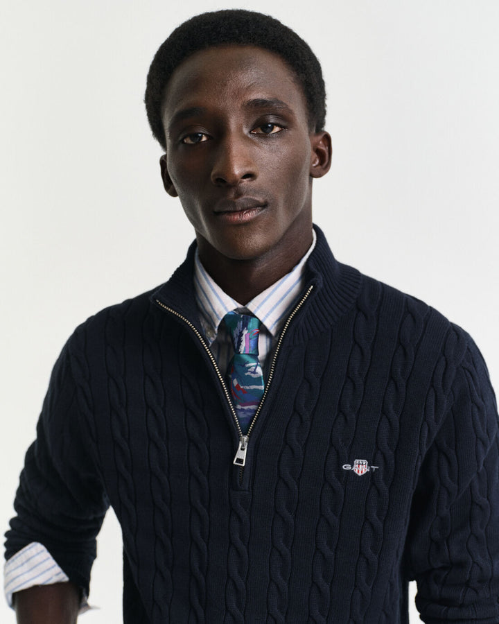 GANT Cotton Cable Half Zip/Pulover 8050603
