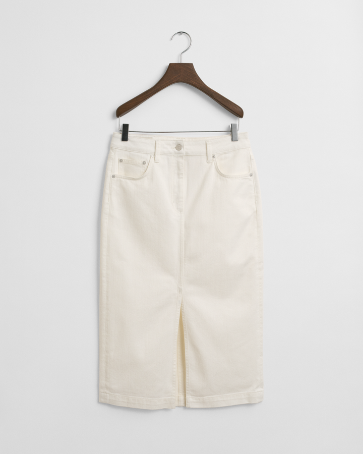 GANT Midi White Denim Skirt/Suknja 4400180