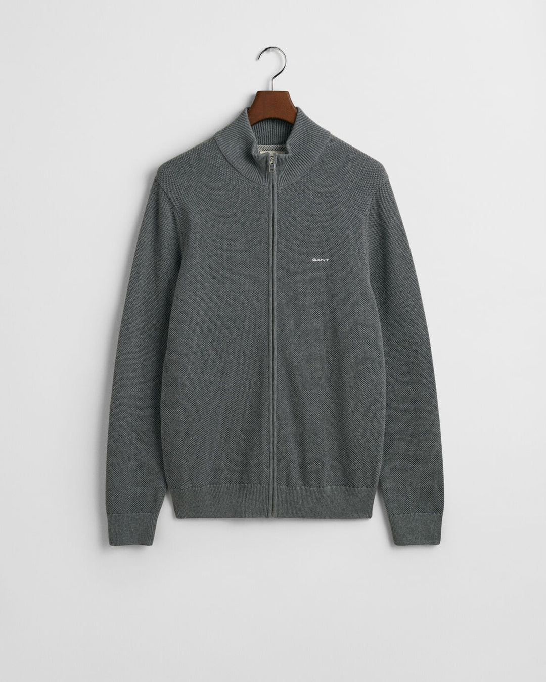 GANT Cotton Pique Zip Cardigan/Pulover 8040524
