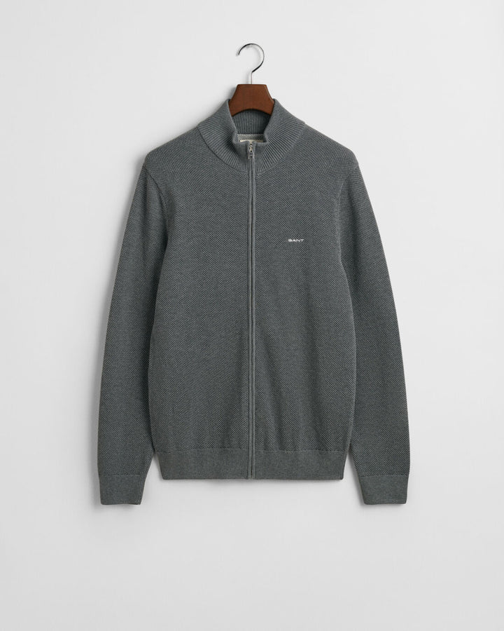 GANT Cotton Pique Zip Cardigan/Pulover 8040524