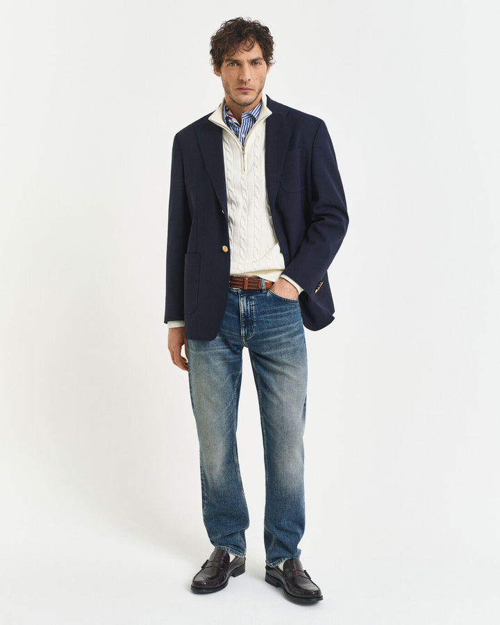 GANT Cotton Cable Half Zip/Pulover 8050603