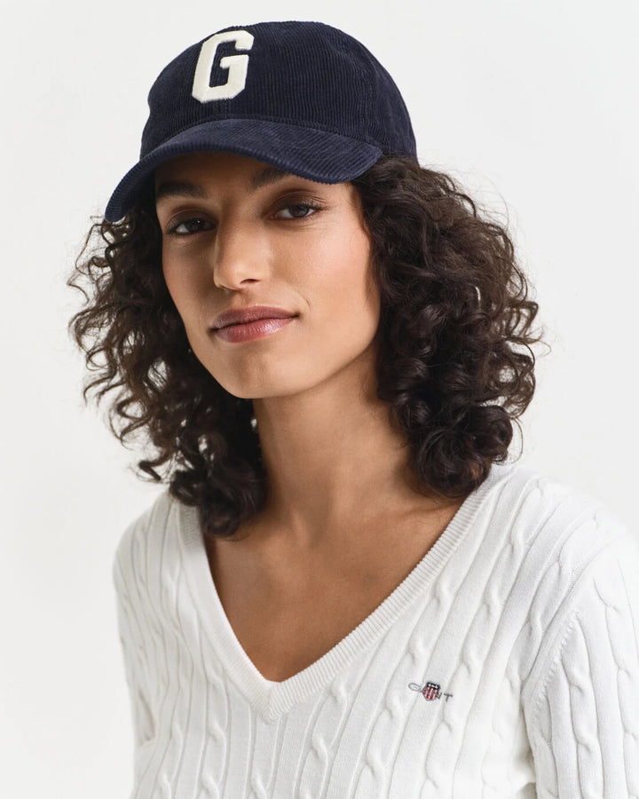 GANT Stretch Cotton Cable V-Neck/Pulover 4800101