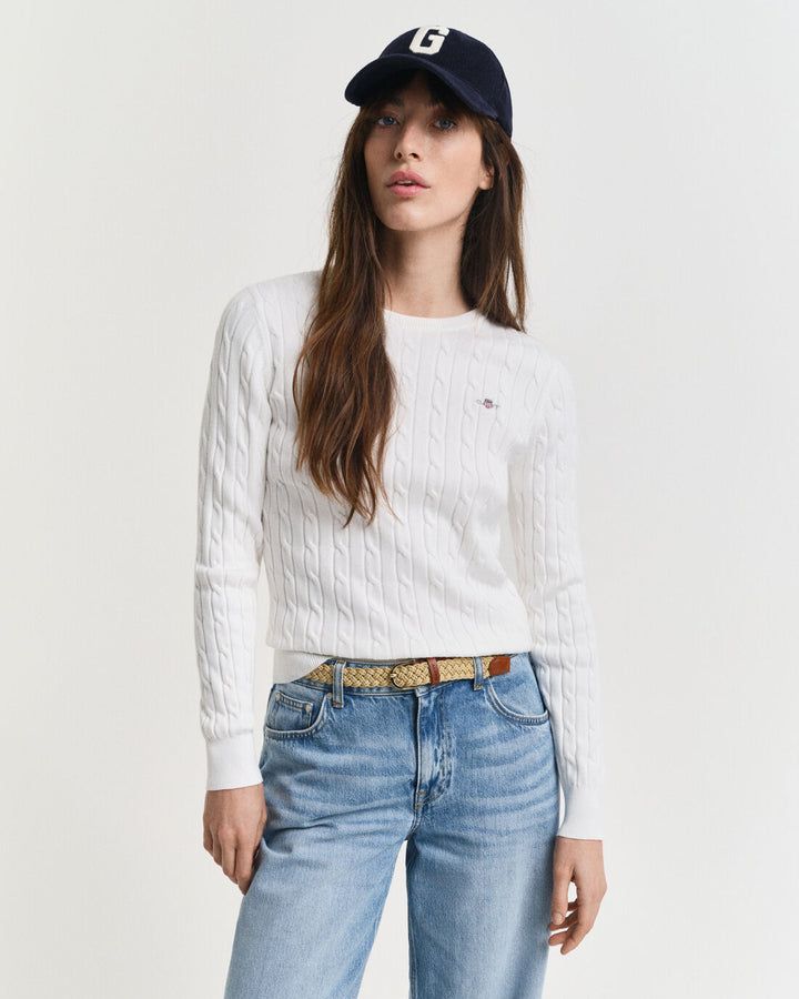 GANT Stretch Cotton Cable C-Neck/Pulover 4800100