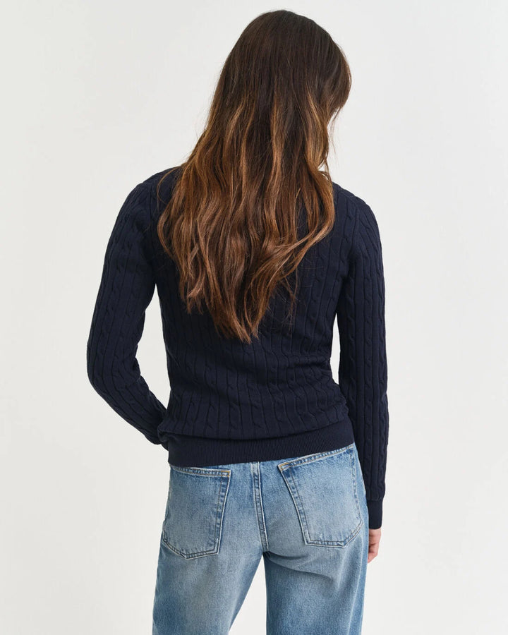 GANT Stretch Cotton Cable V-Neck/Pulover 4800101