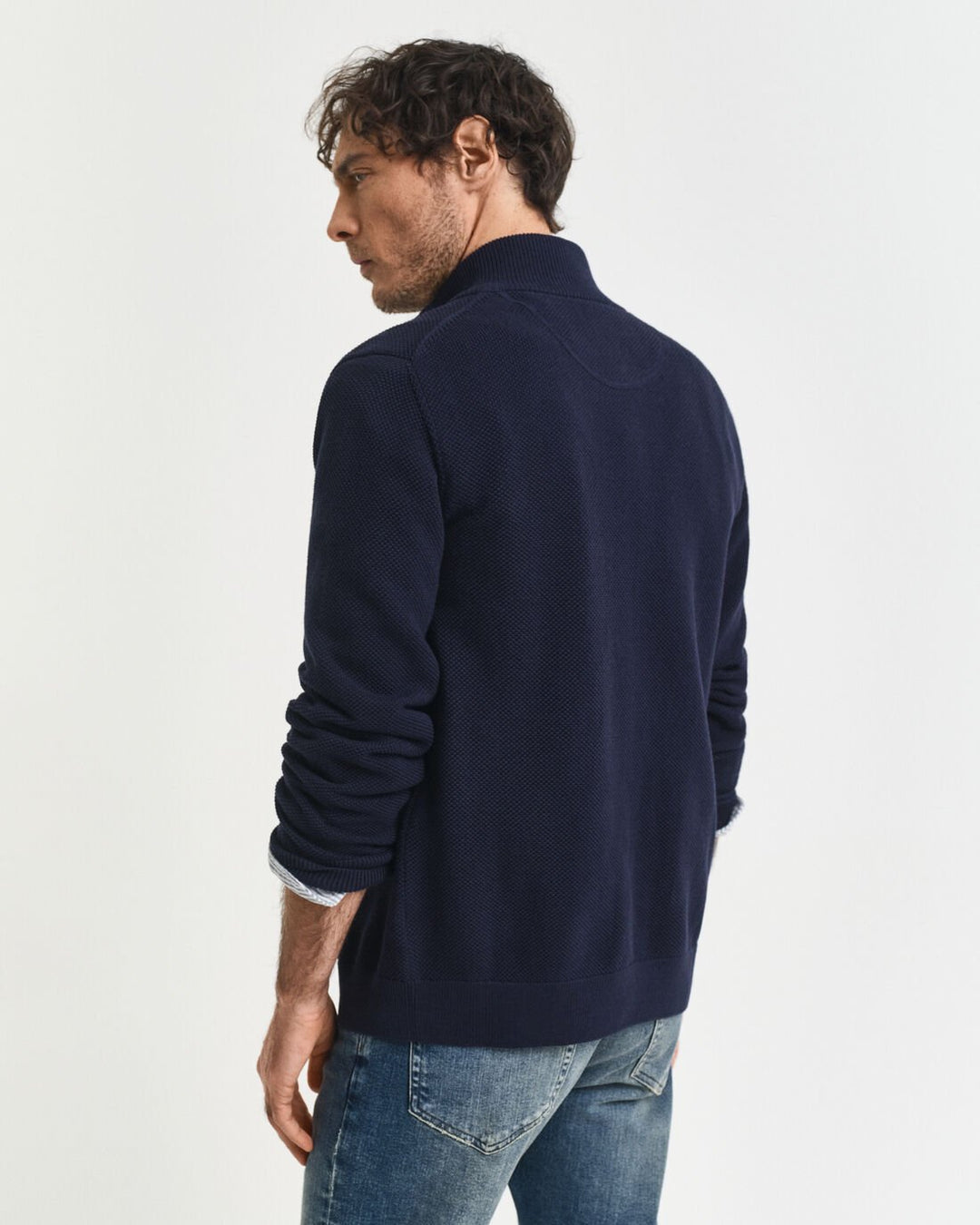 GANT Cotton Pique Zip Cardigan/Pulover 8040524