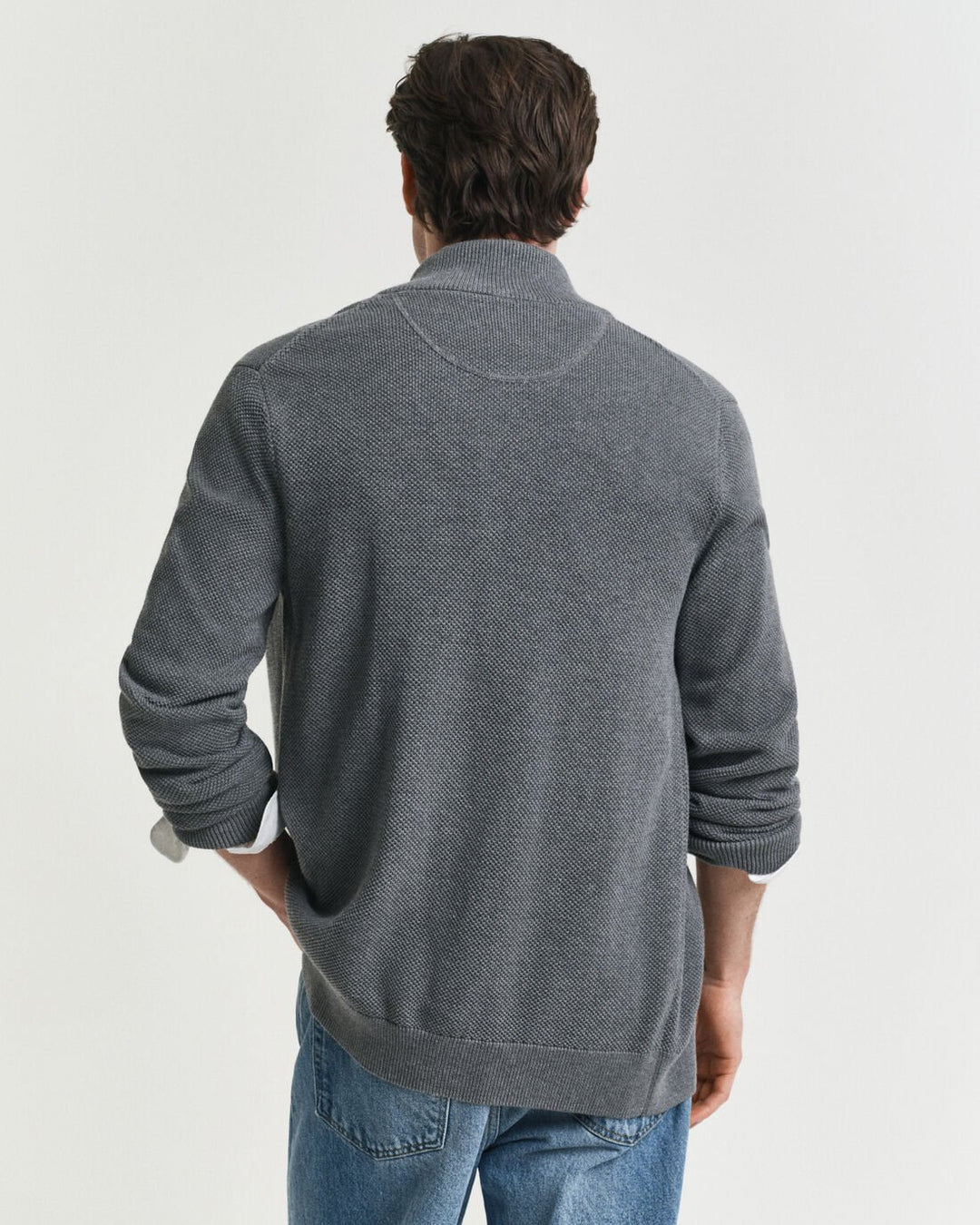 GANT Cotton Pique Zip Cardigan/Pulover 8040524