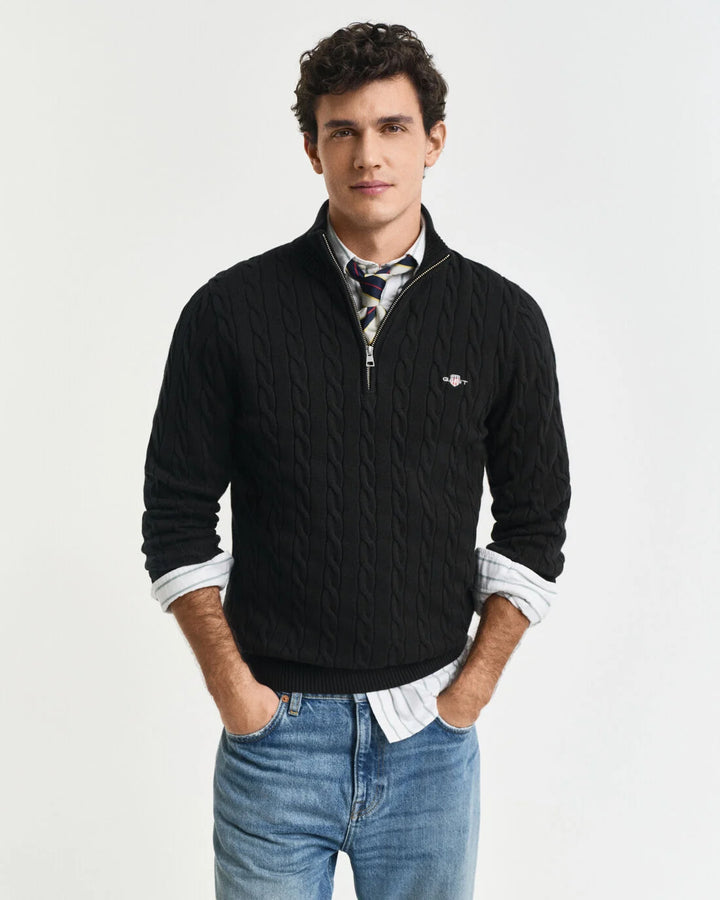GANT Cotton Cable Half Zip/Pulover 8050603
