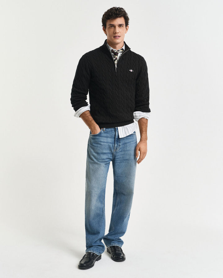 GANT Cotton Cable Half Zip/Pulover 8050603