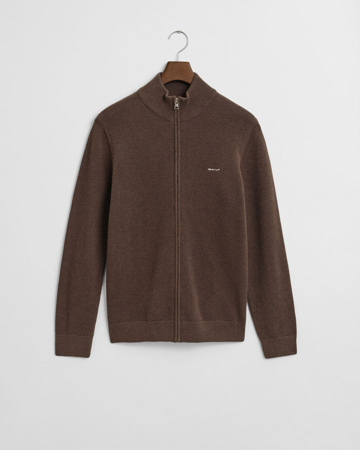 GANT Cotton Pique Zip Cardigan/Pulover 8040524