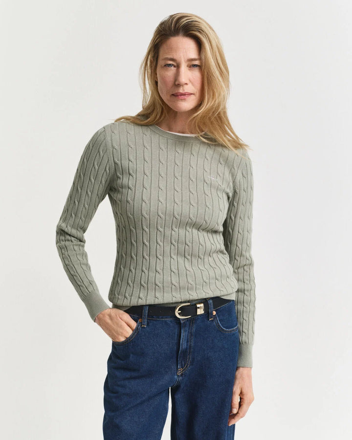 GANT Stretch Cotton Cable C-Neck/Pulover 4800100