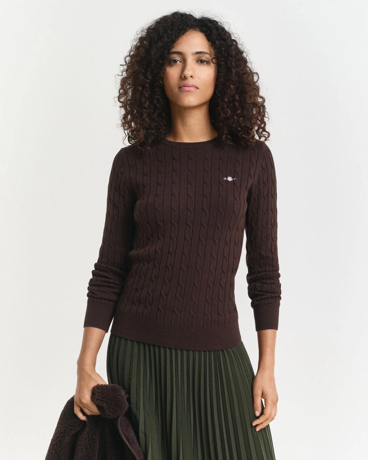 GANT Stretch Cotton Cable C-Neck/Pulover 4800100