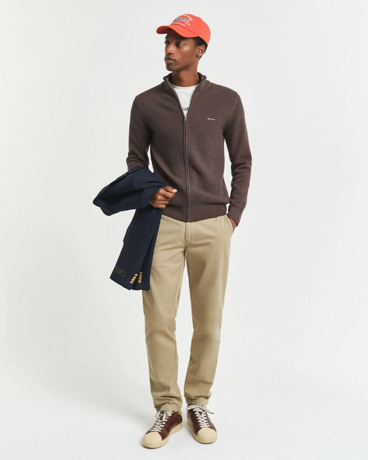 GANT Cotton Pique Zip Cardigan/Pulover 8040524