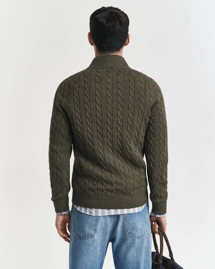 GANT Cotton Cable Half Zip/Pulover 8050603