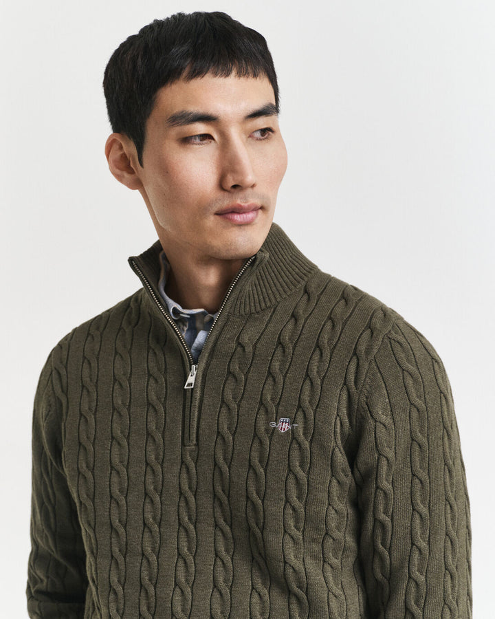 GANT Cotton Cable Half Zip/Pulover 8050603