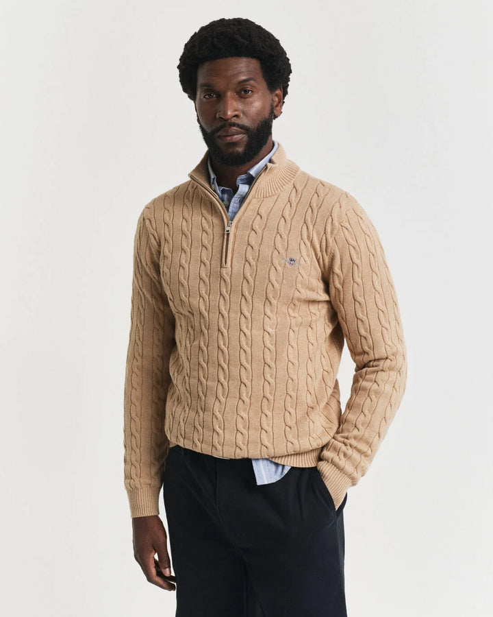 GANT Cotton Cable Half Zip/Pulover 8050603
