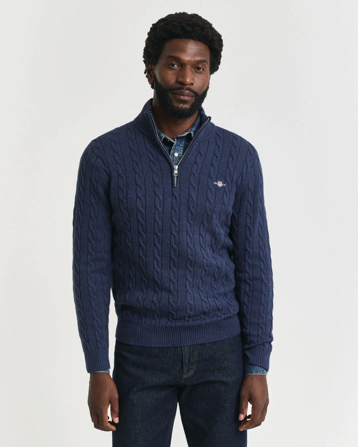 GANT Cotton Cable Half Zip/Pulover 8050603