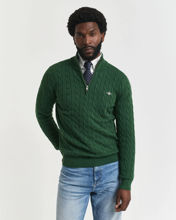 GANT Cotton Cable Half Zip/Pulover 8050603