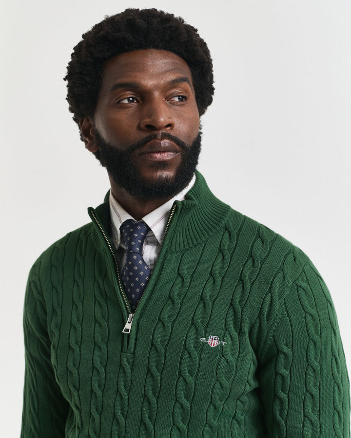GANT Cotton Cable Half Zip/Pulover 8050603