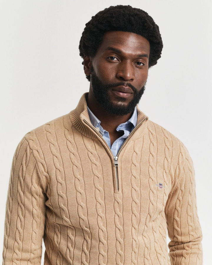 GANT Cotton Cable Half Zip/Pulover 8050603
