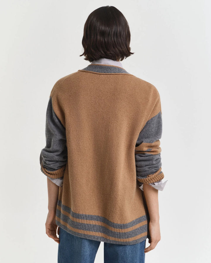 GANT Gant Varsity V-Neck Cardigan/Pulover 4805422