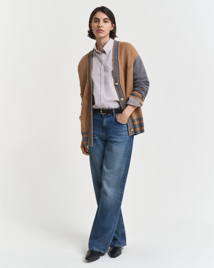 GANT Gant Varsity V-Neck Cardigan/Pulover 4805422