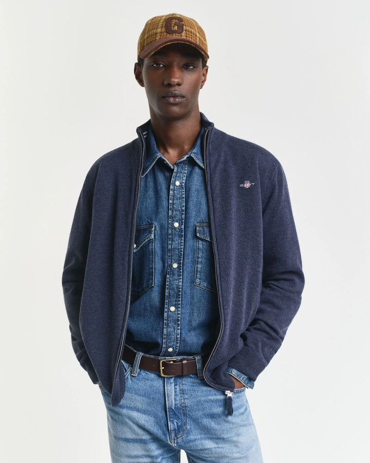 GANT Superfine Lambswool Zip Cardigan/Pulover 87214