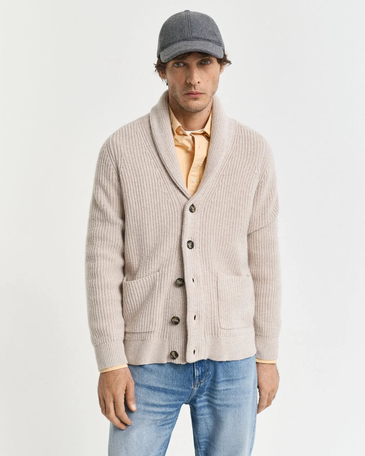 GANT Wool Blend Shawl Collar Cardigan/Pulover 8050255