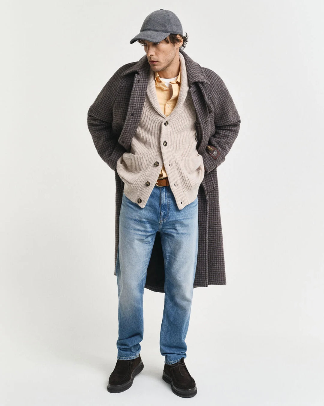 GANT Wool Blend Shawl Collar Cardigan/Pulover 8050255