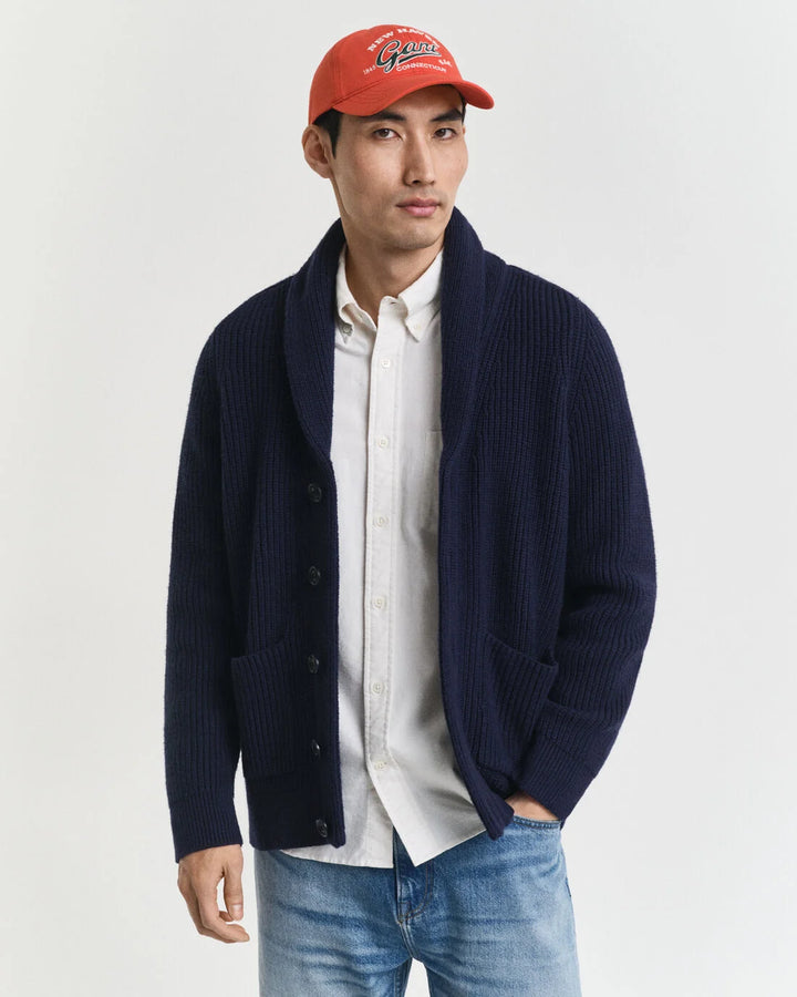 GANT Wool Blend Shawl Collar Cardigan/Pulover 8050255