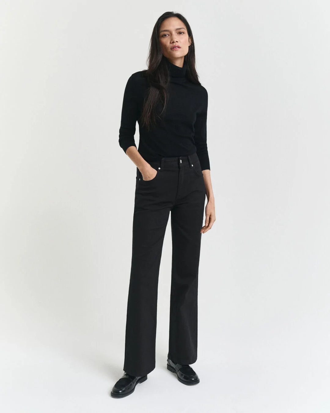 GANT Black Slim Flare Jeans/Traperice 4100238