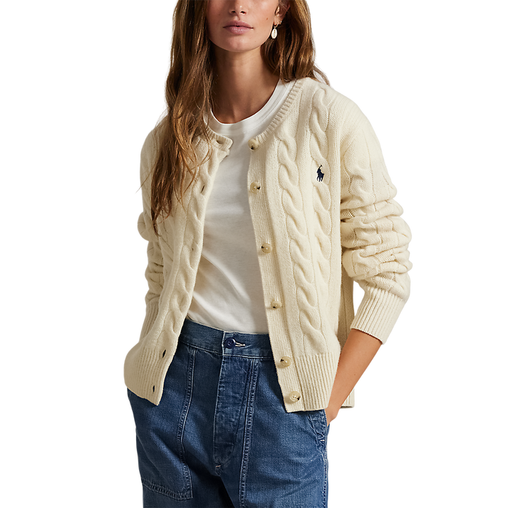 PRL Cable-Knit Wool-Cashmere Cardigan/Pulover 211972104002