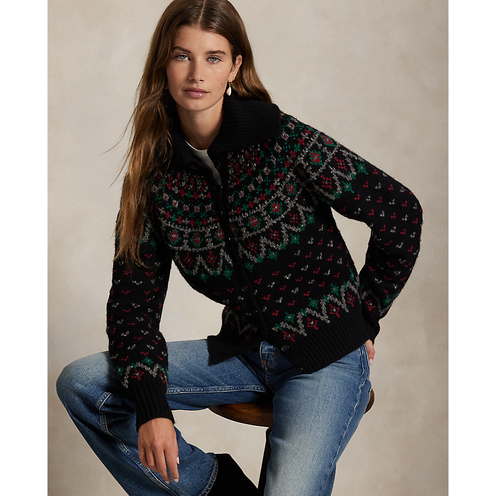 PRL Fair Isle Wool-Blend Cardigan/ Pulover 211978320001