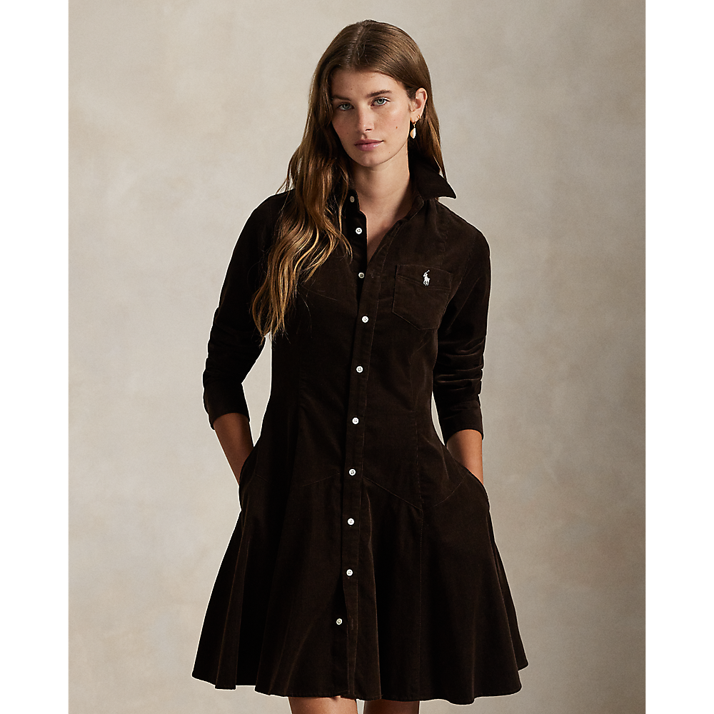 PRL Cotton Corduroy A-Line Shirtdress/Haljina 211972069002