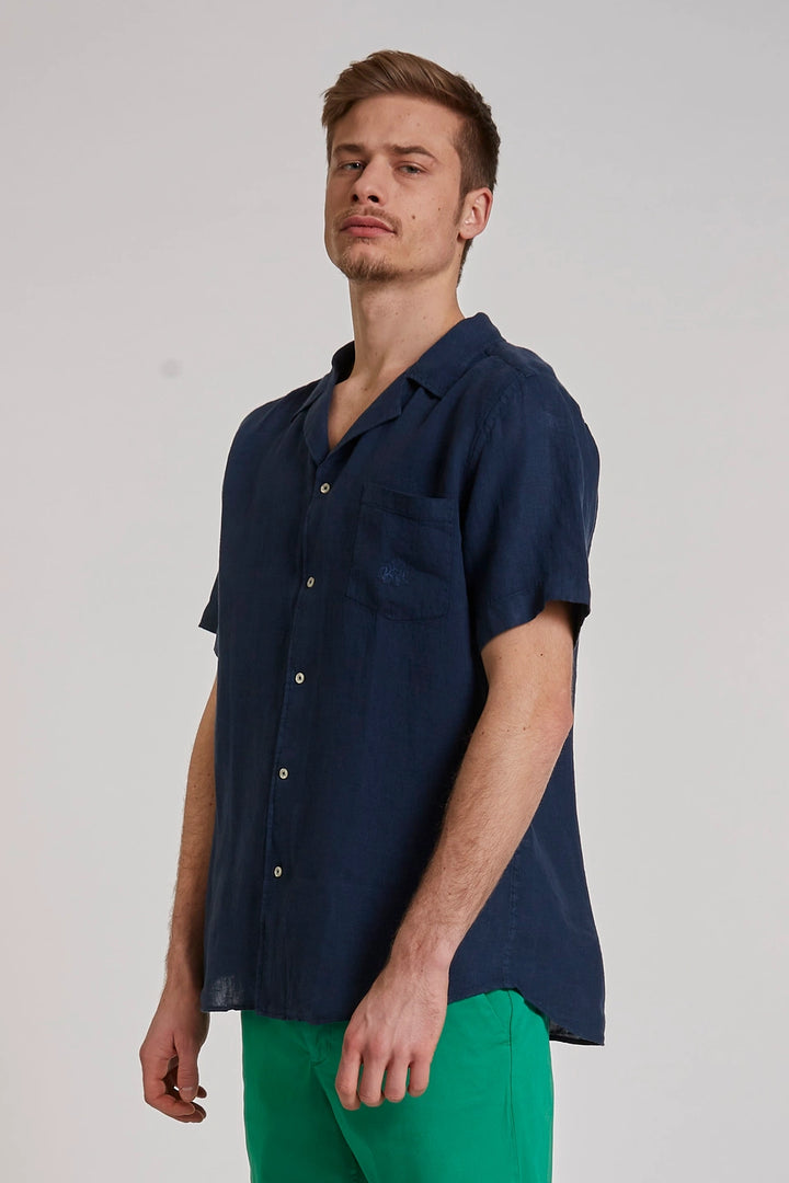 LA MARTINA  shirt s/s light linen TMC013TL319/Košulja