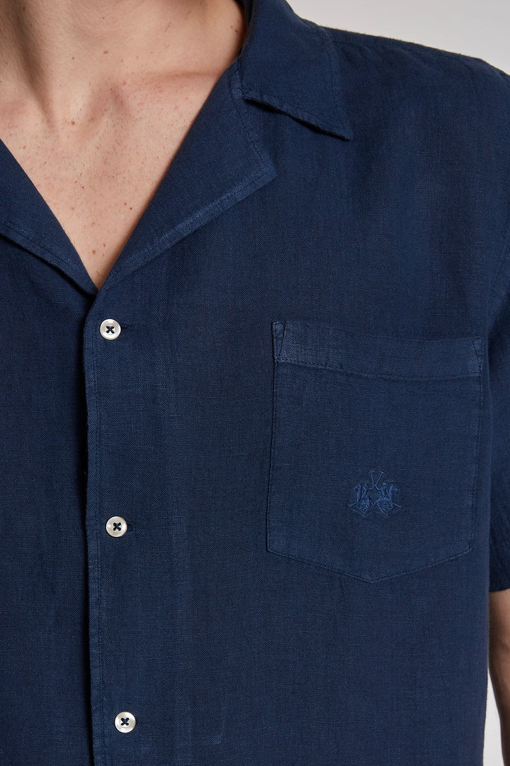 LA MARTINA  shirt s/s light linen TMC013TL319/Košulja