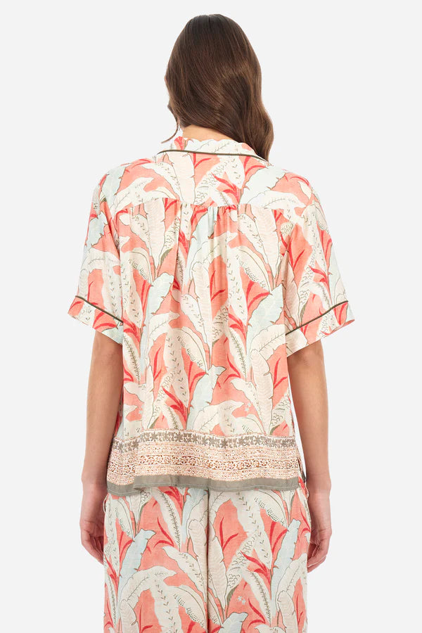 La Martina Shirt S/S Printed Viscos/Košulja WAC003-TL337