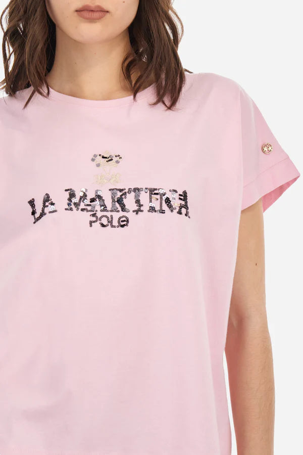 La Martina T-Shirt S/S Jersey /Majica WAR300-JS206
