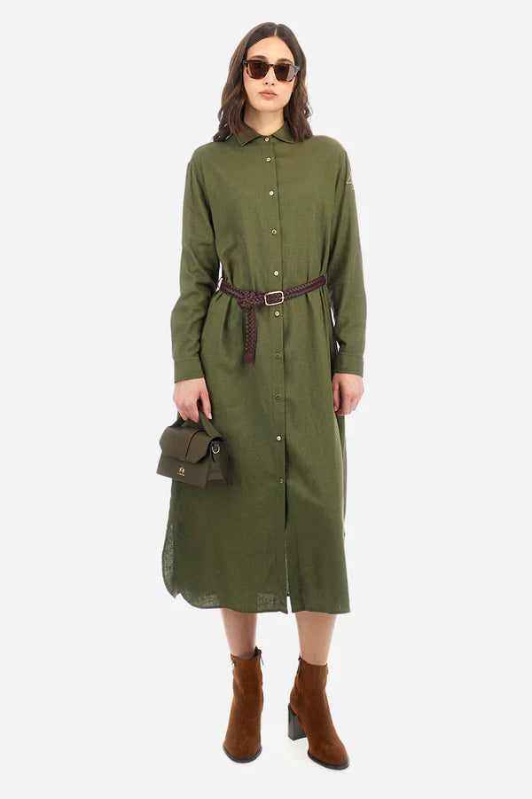 La Martina Dress L/S Viscose Linen /Haljina WAD001-TL336