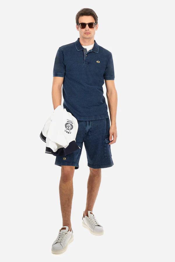 La Martina S/S Polo Indigo Piquet/Polo majica MAP011-PK188